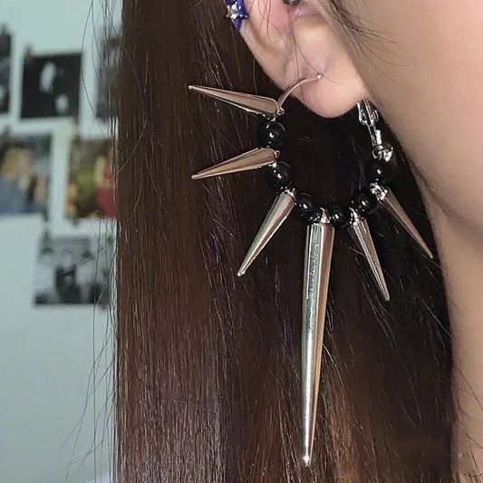Punk Thorn Hoop Earrings