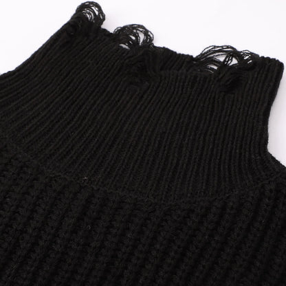 Black Gothic Over-sized Punk Sweater