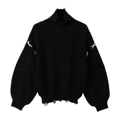 Black Gothic Over-sized Punk Sweater