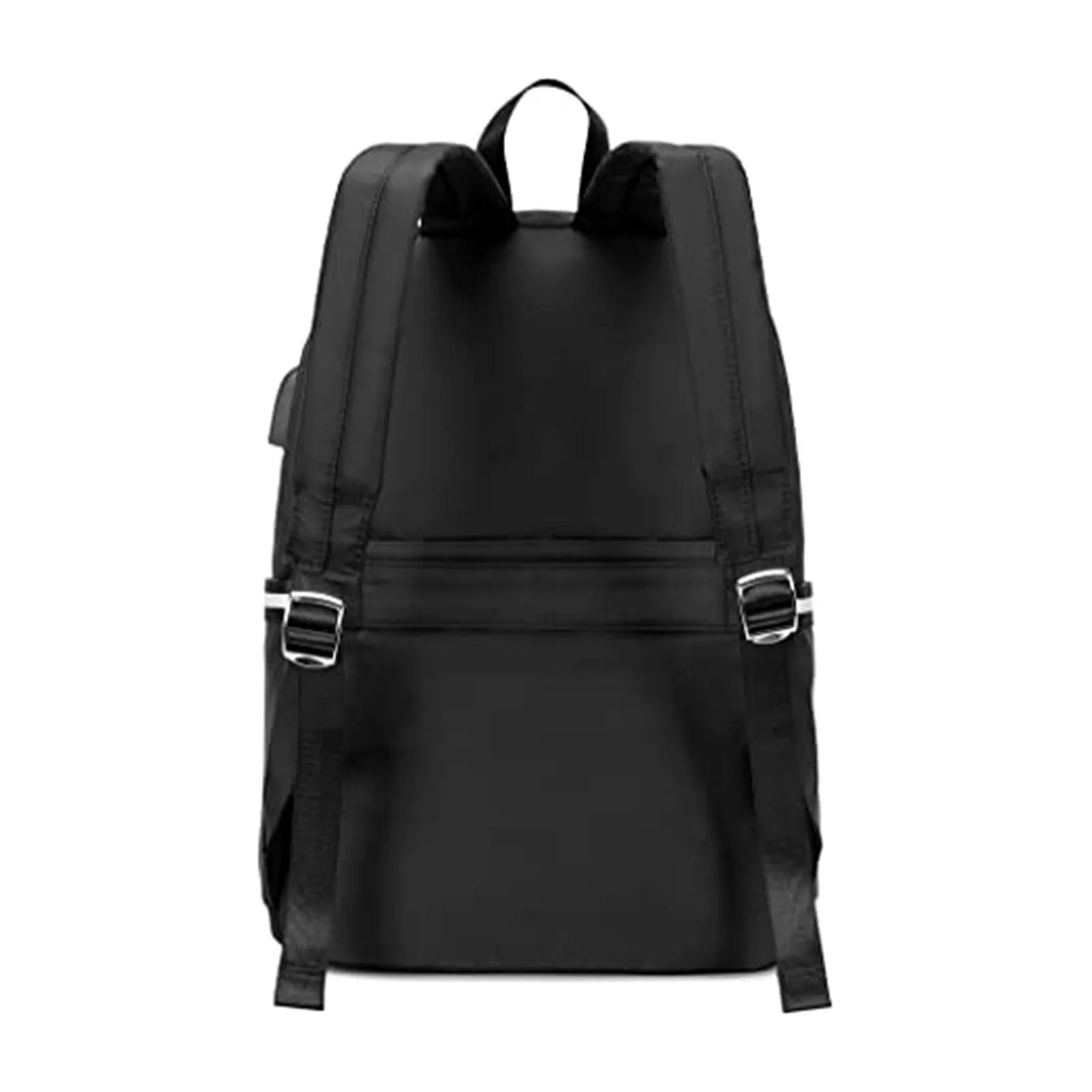 Black Metal Chain Pouch Backpack