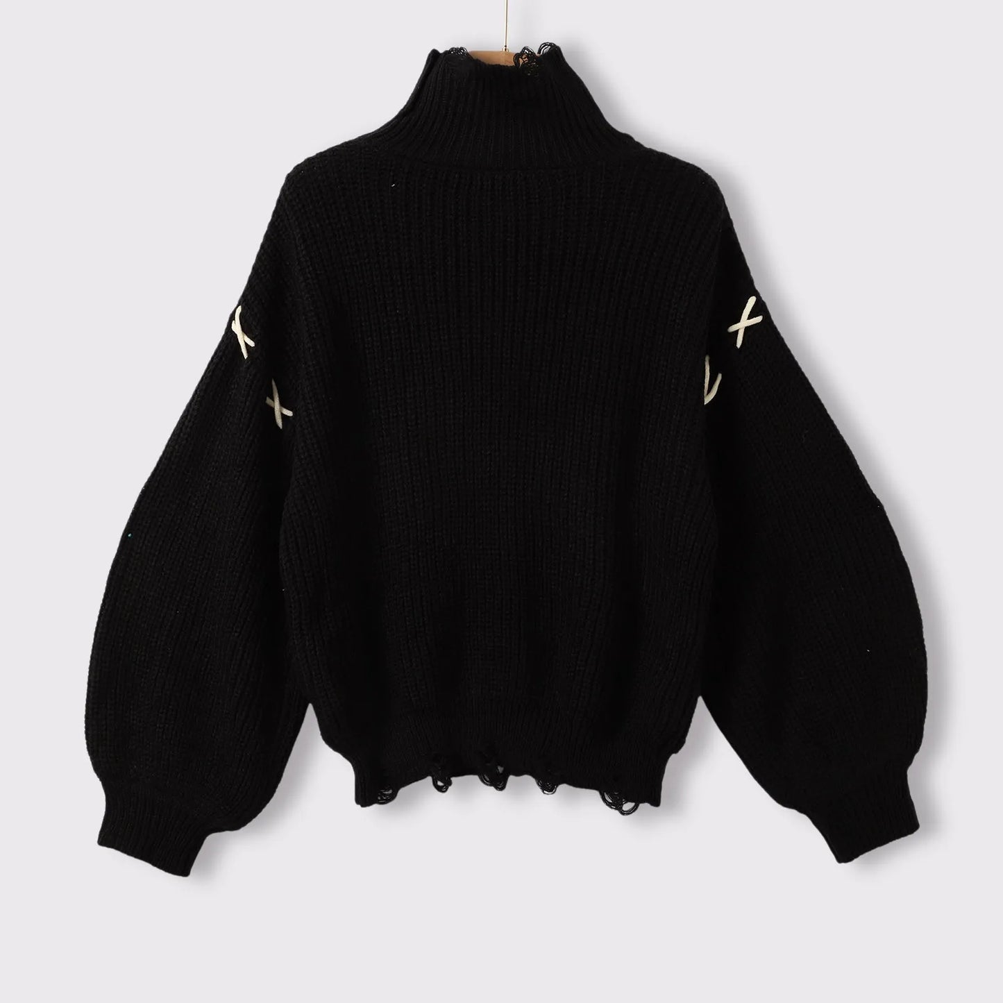 Black Gothic Over-sized Punk Sweater