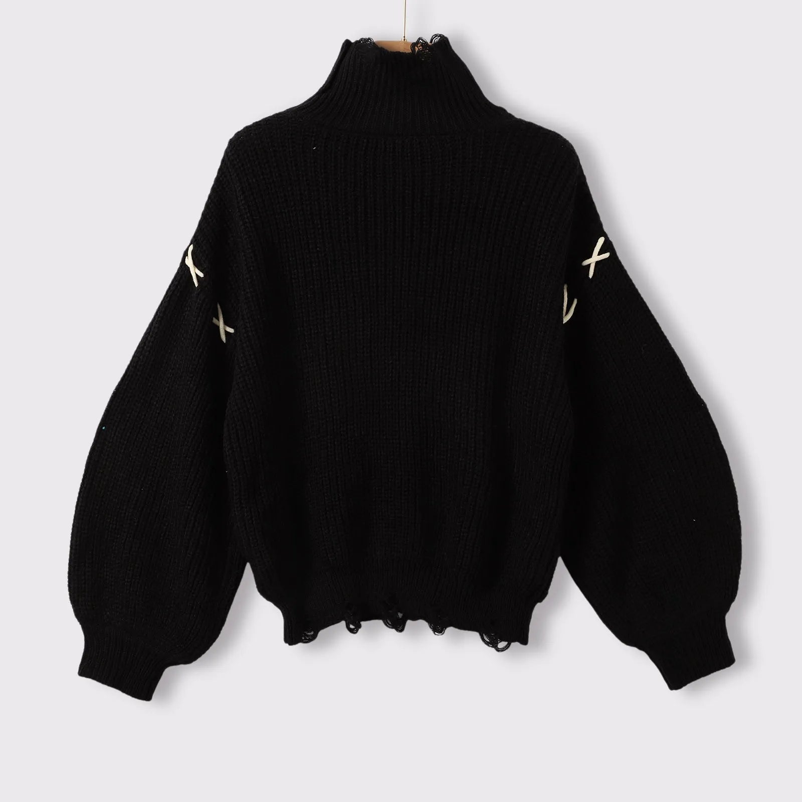 Black Gothic Over-sized Punk Sweater