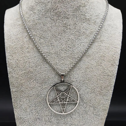 Large Talisman Stainless Steel Necklaces