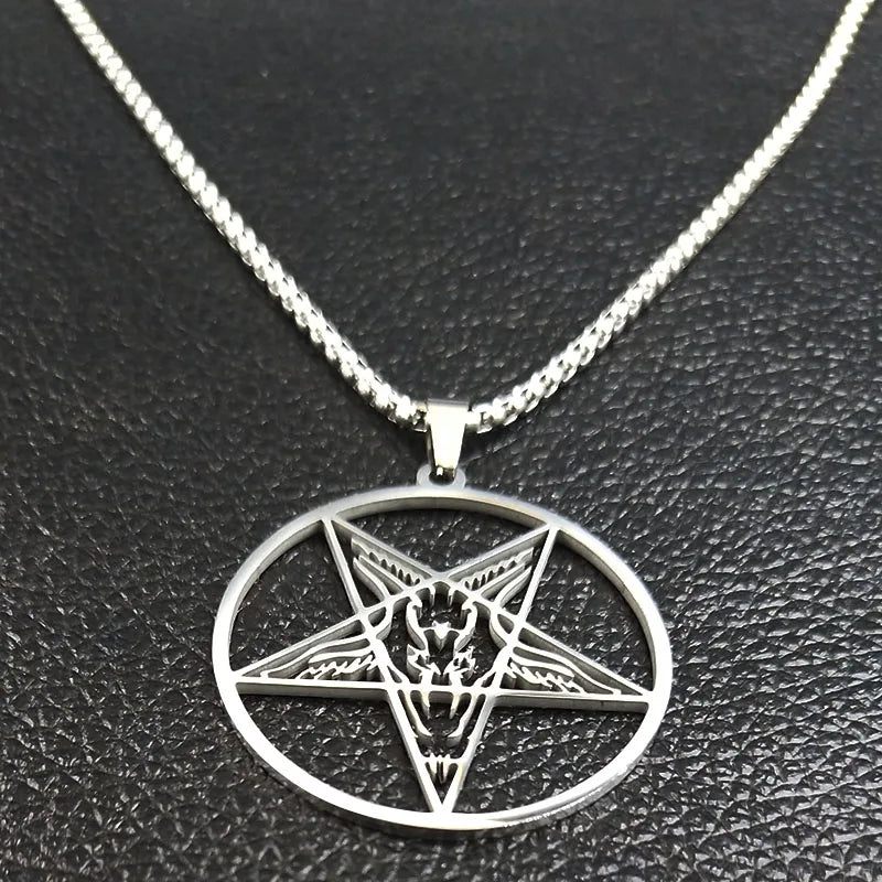 Large Talisman Stainless Steel Necklaces