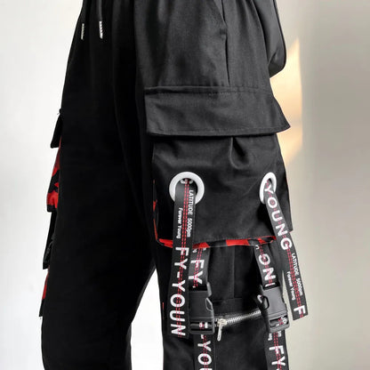 Cargo Jogger Pants With Chain