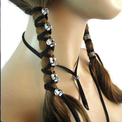 Skull Hair Wrap Jewelry