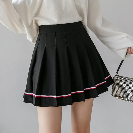 Black High Waist Mini Skirts