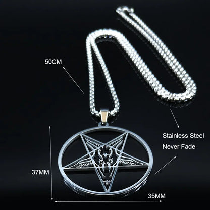 Large Talisman Stainless Steel Necklaces