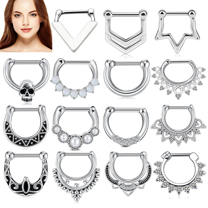 Stainless Steel Septum Nose Piercings