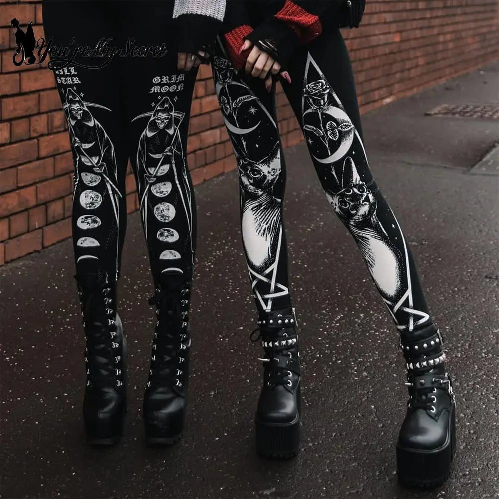 Gothic Leggings with Print