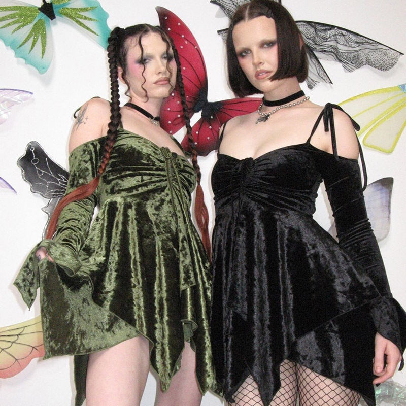 Goth Velvet Fairy Dresses