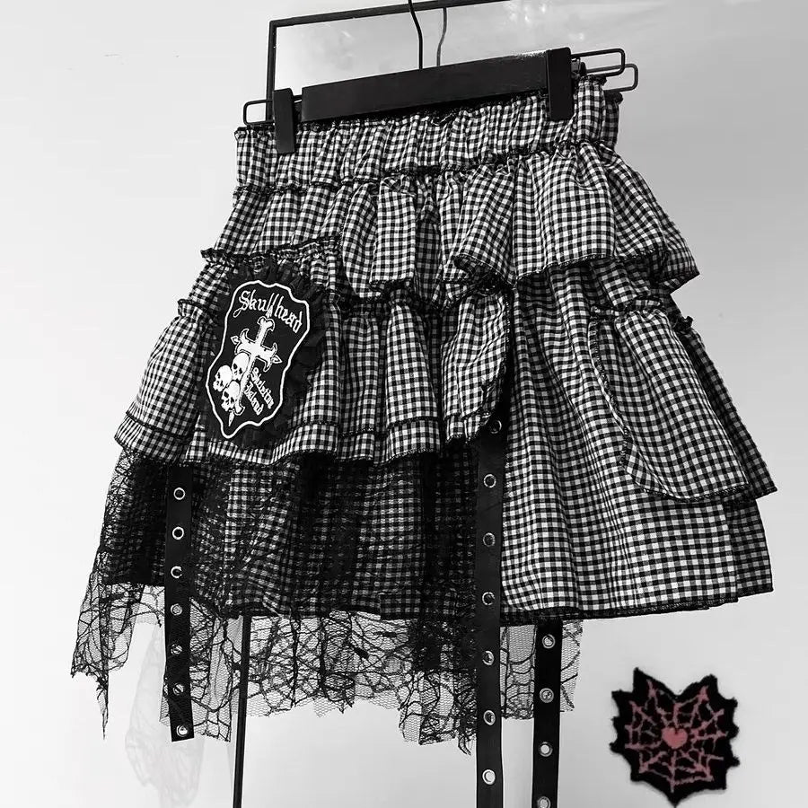 Punk A-line Mini Skirt