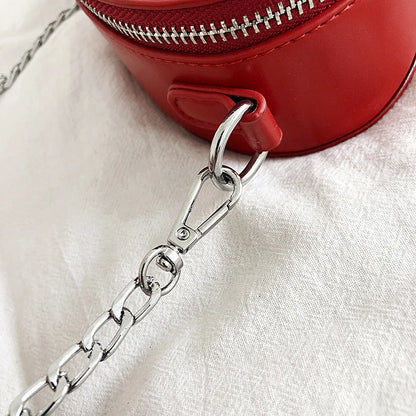 Heart Zipper Chain Crossbody Bags