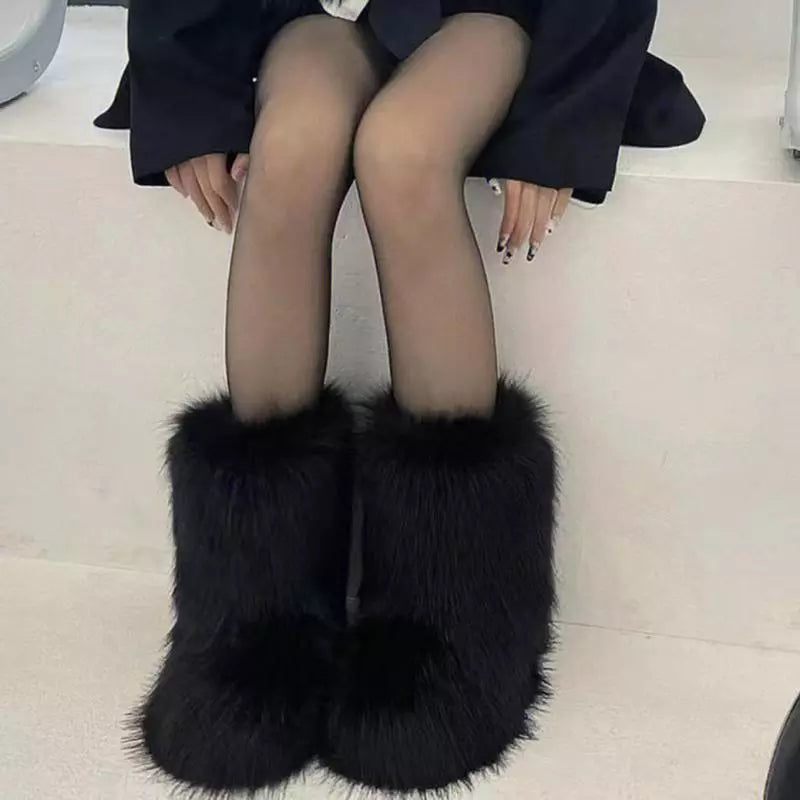 Faux Furry Boots