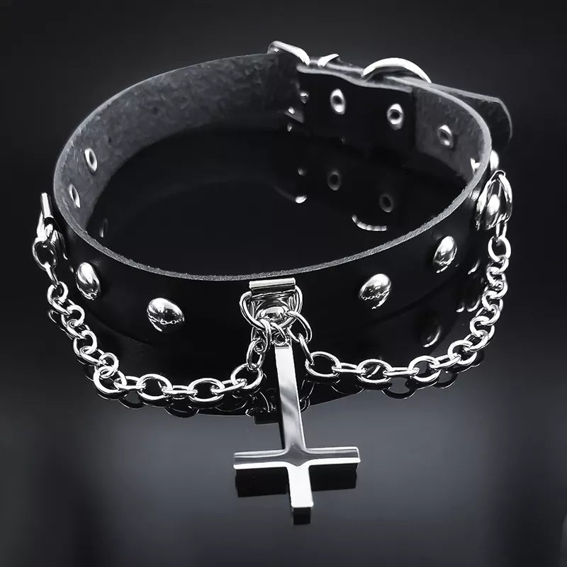 Gothic Stainless Steel Chokers