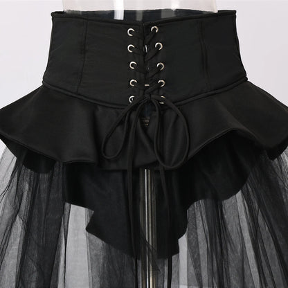 Gothic Corset Tulle Belt