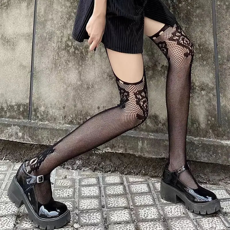 Sexy Fishnet Stockings with Garters Hosiery