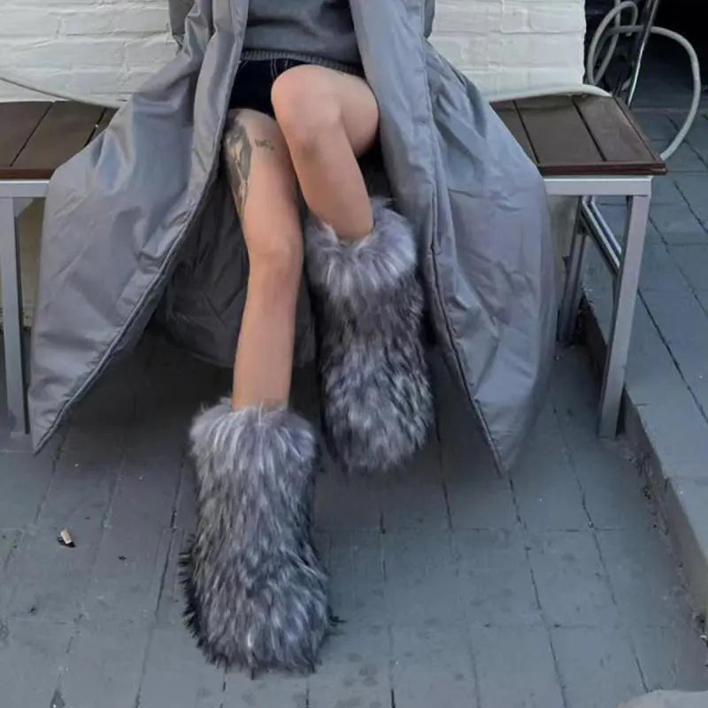 Faux Furry Boots