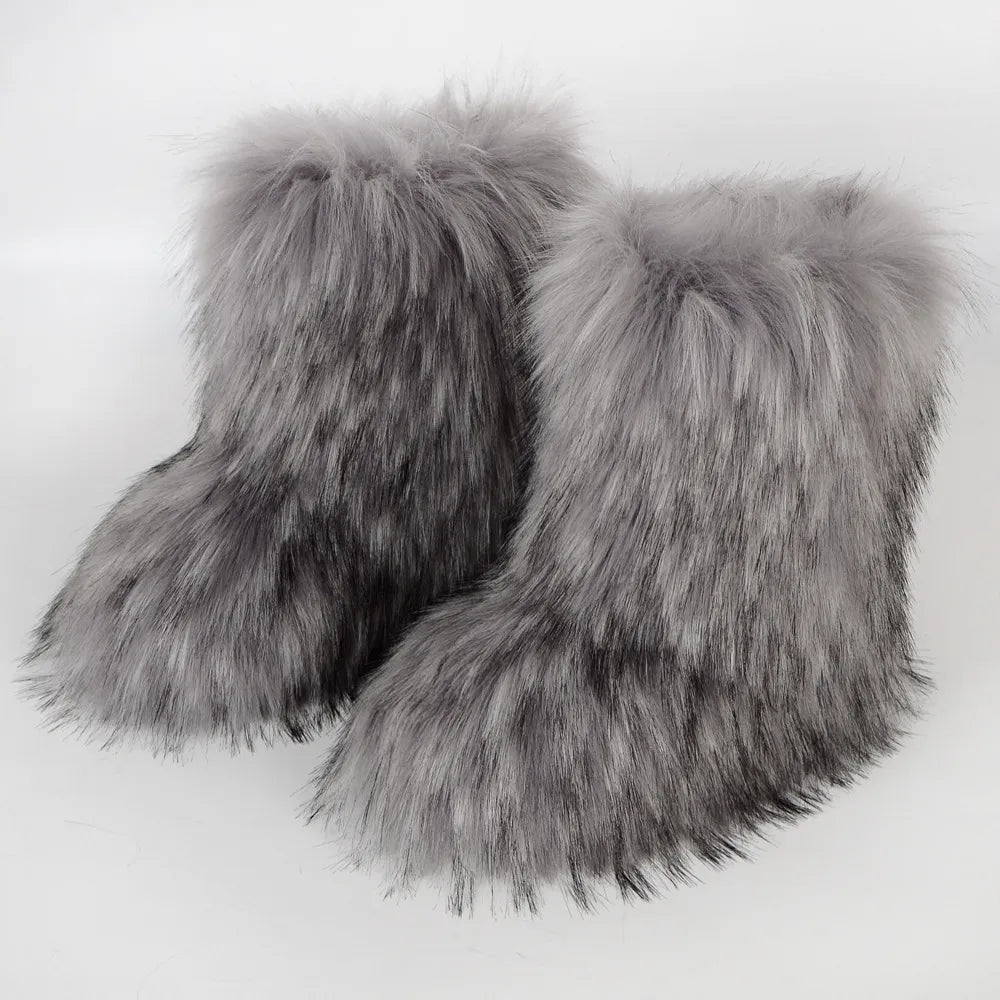 Faux Furry Boots