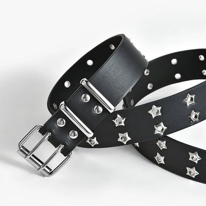 Star Double Pin Buckle Belt