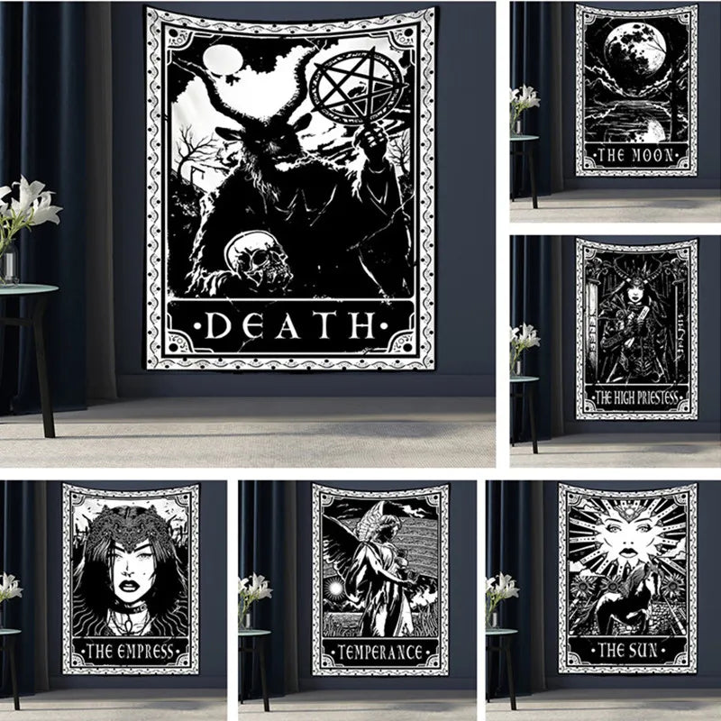 Wall Hanging Black Tapestry