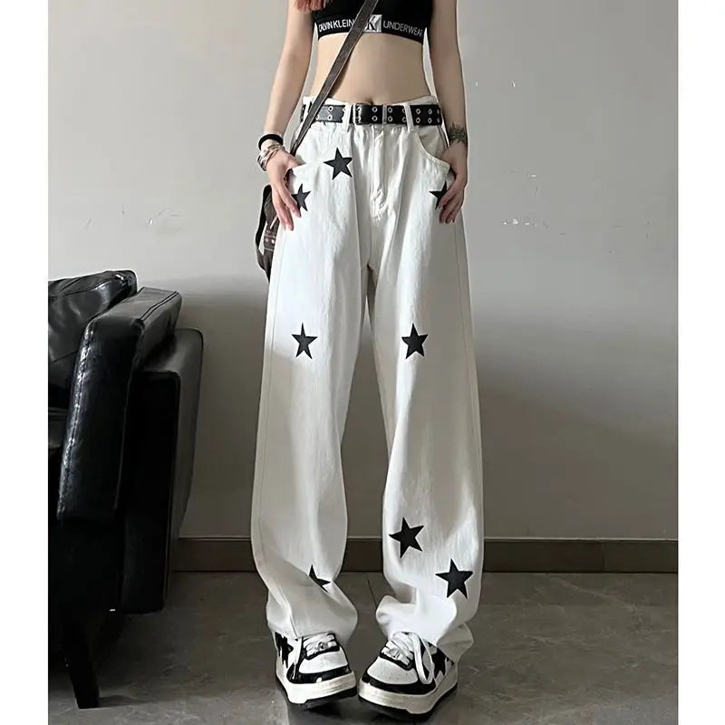 Denim Star Baggy Pants