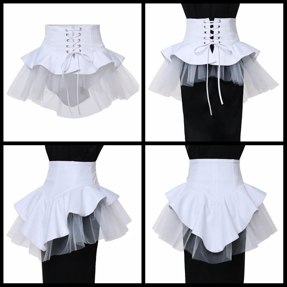 Gothic Corset Tulle Belt