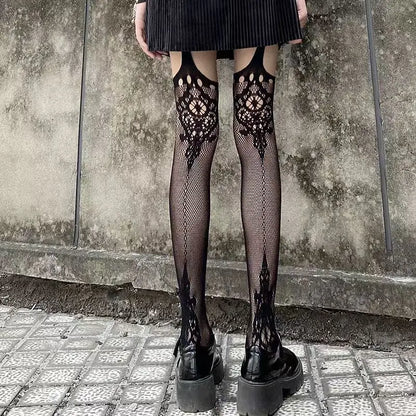 Sexy Fishnet Stockings with Garters Hosiery