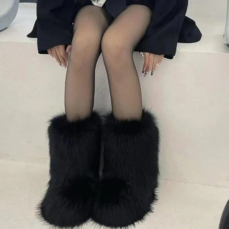 Faux Furry Boots