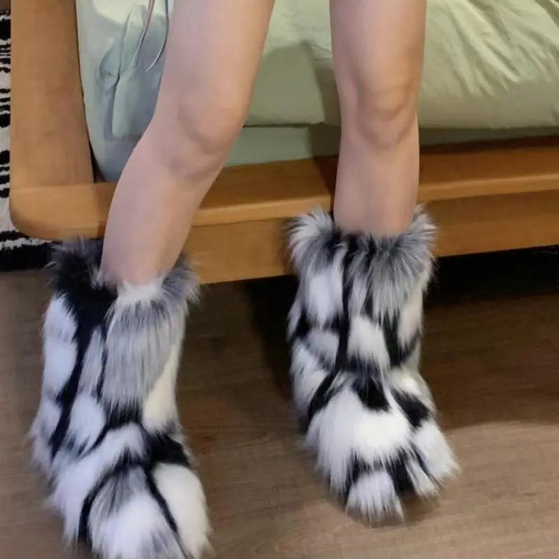 Faux Furry Boots