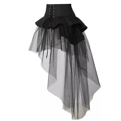 Gothic Corset Tulle Belt