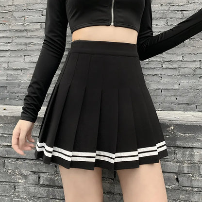 Black High Waist Mini Skirts