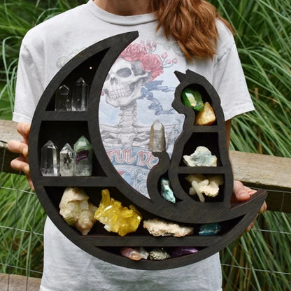 Wooden Crystal Display Shelfs