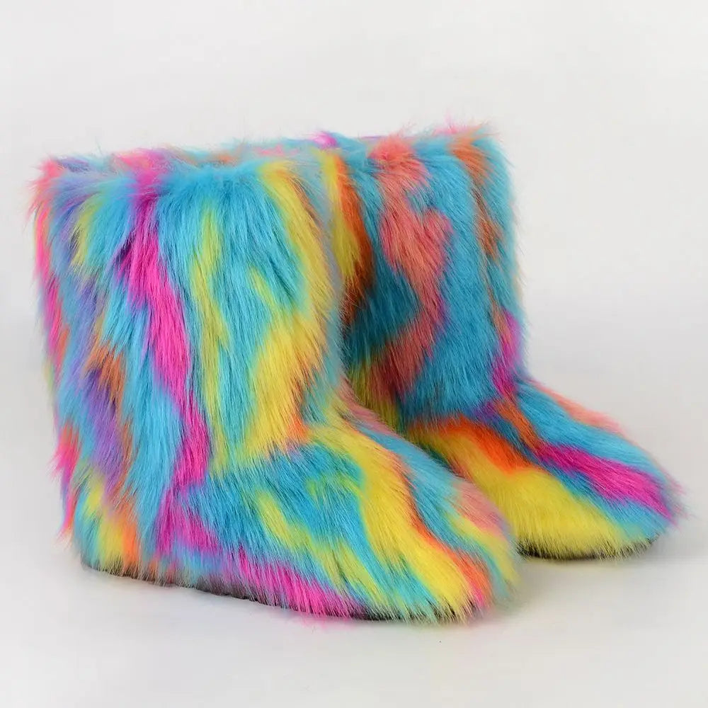 Faux Furry Boots