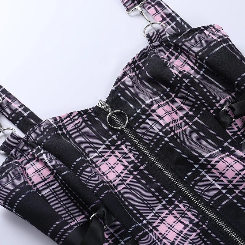 Gothic Plaid Dress