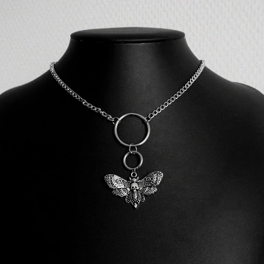 Death Moth Necklace Pendant Necklaces