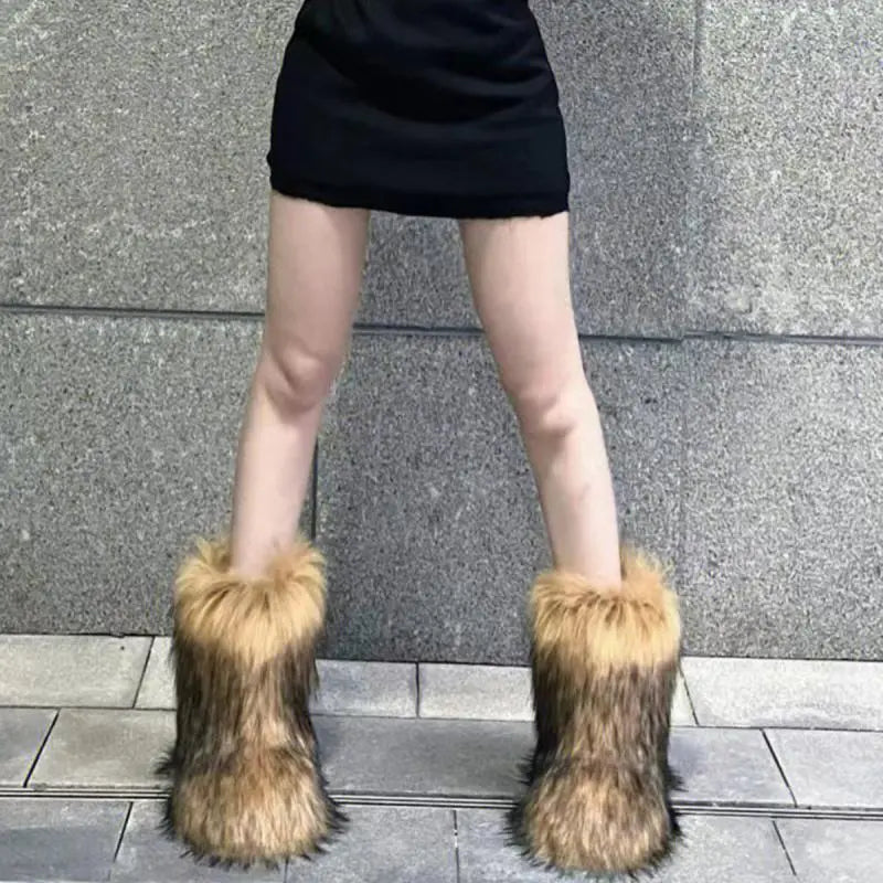 Faux Furry Boots