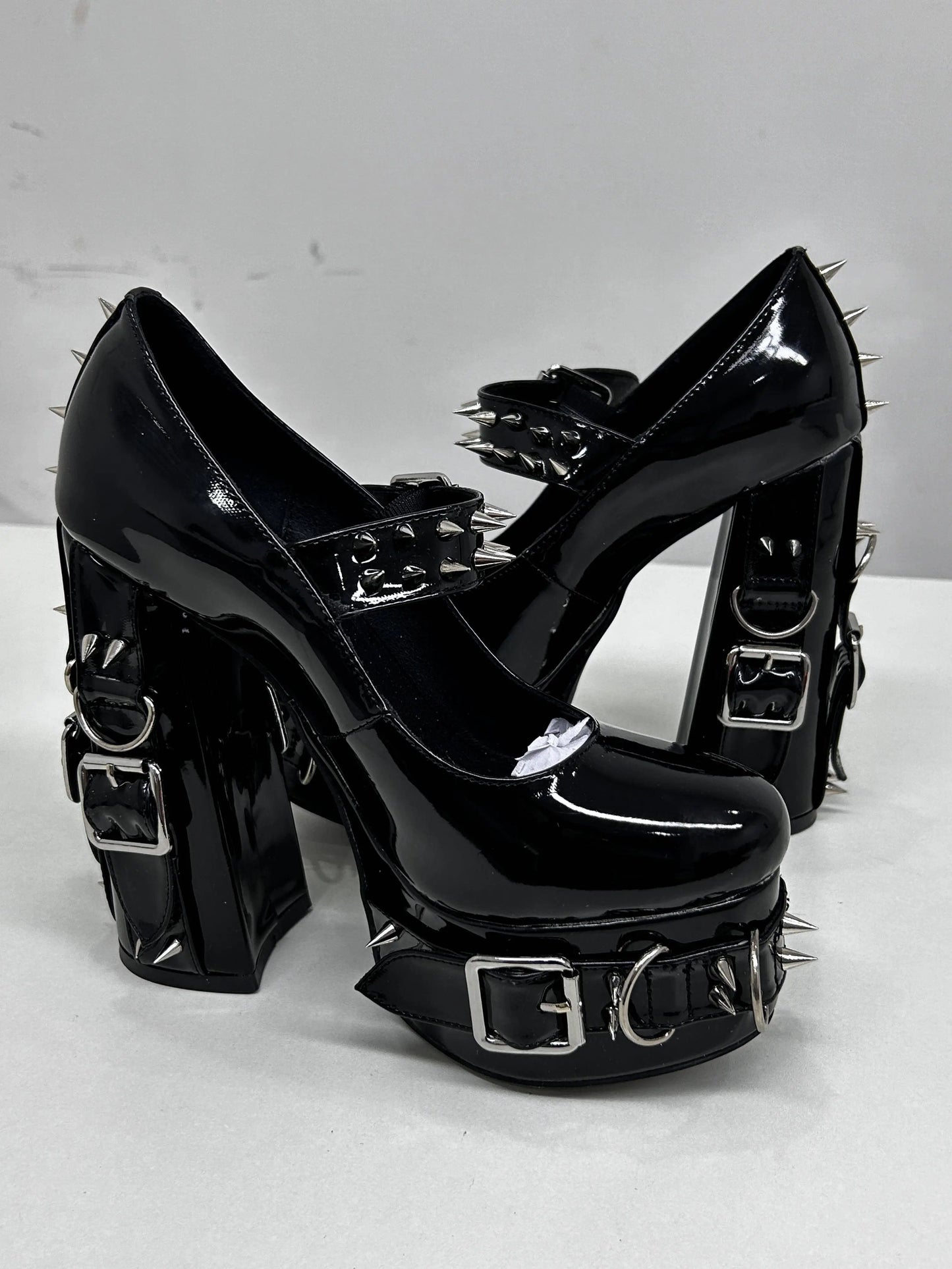 Gothic Buckle High Heels