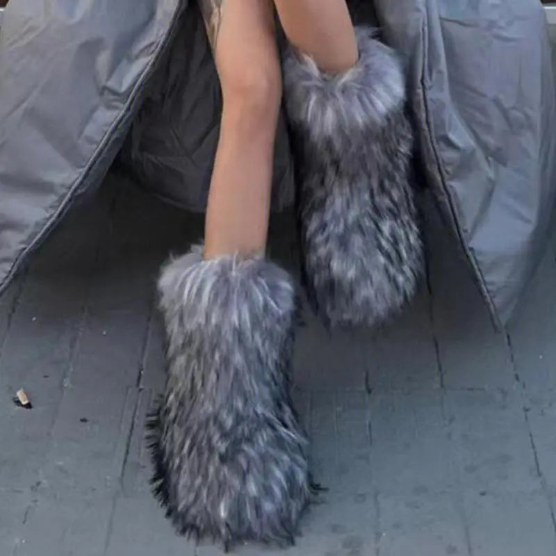 Faux Furry Boots