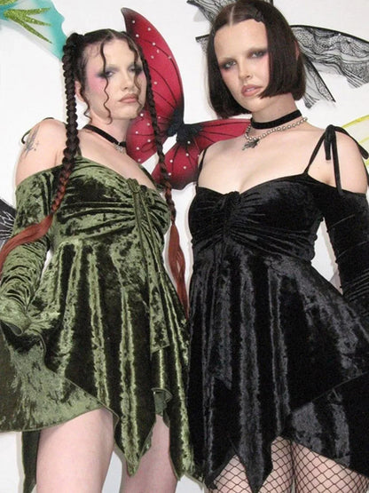 Goth Velvet Fairy Dresses