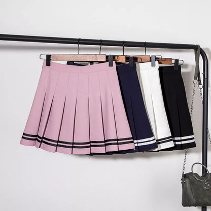 Black High Waist Mini Skirts