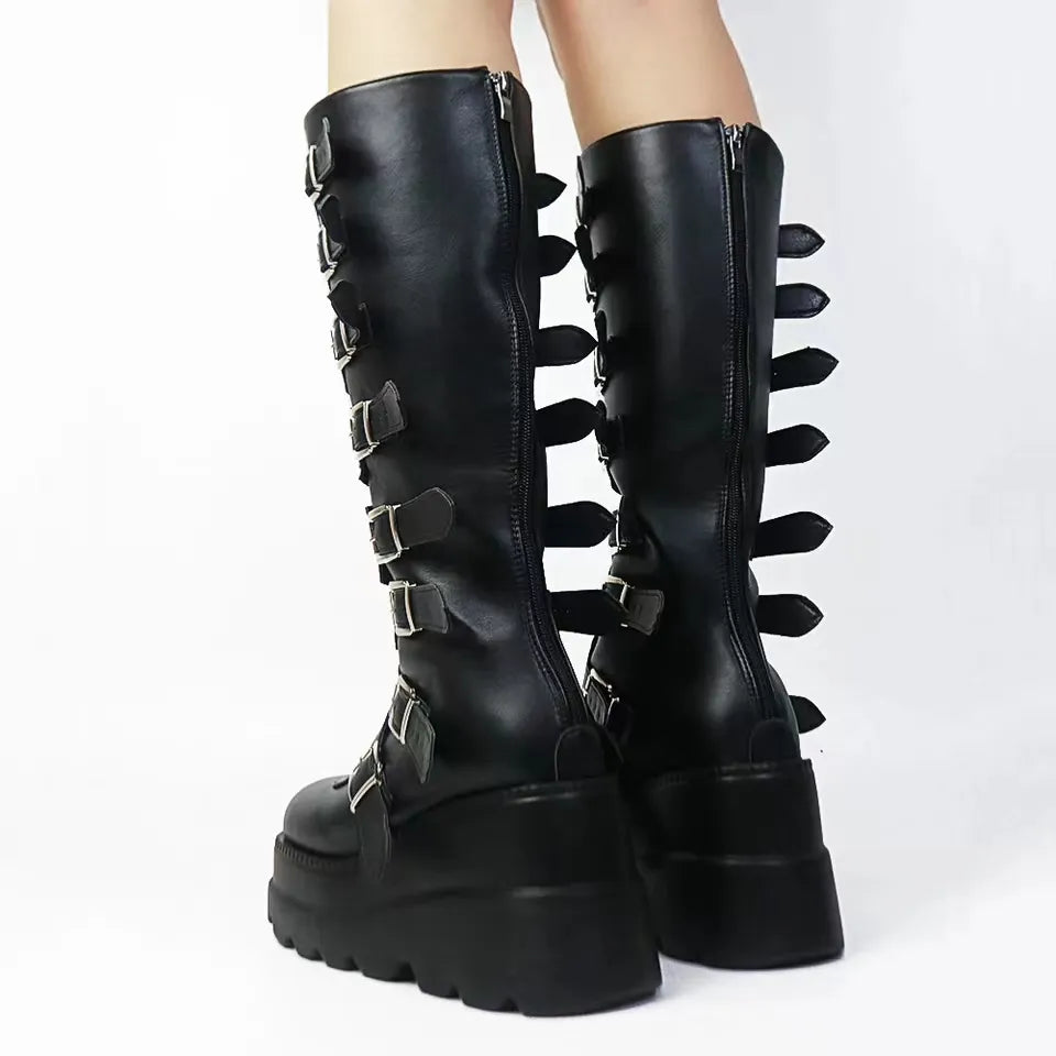 Platform Knee High Boots