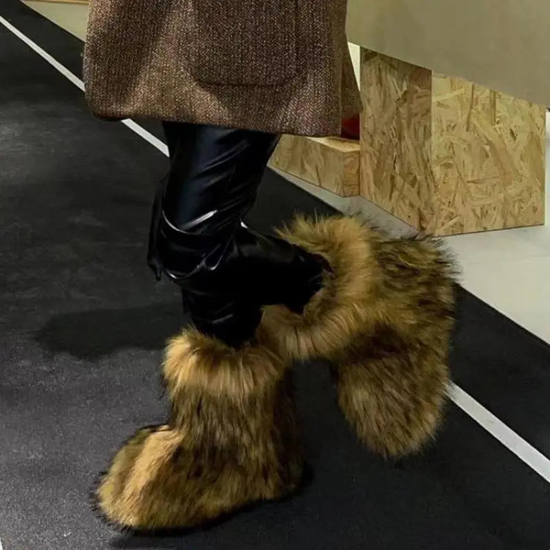 Faux Furry Boots