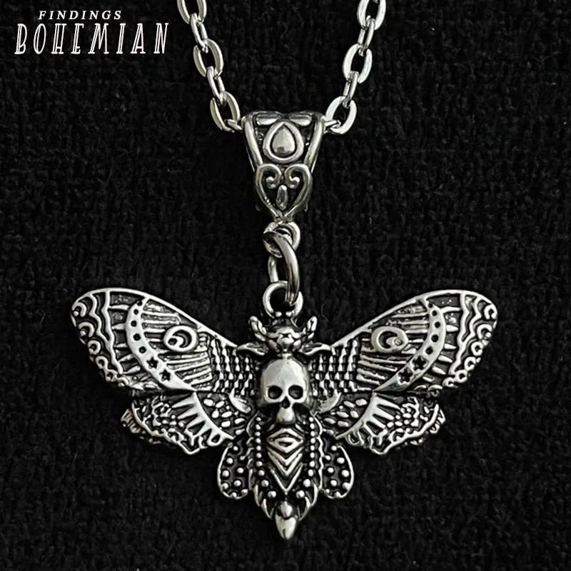 Death Moth Necklace Pendant Necklaces