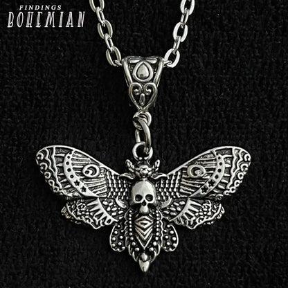 Death Moth Necklace Pendant Necklaces