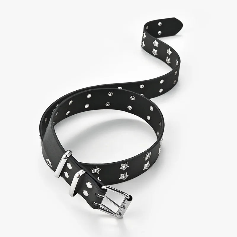 Star Double Pin Buckle Belt