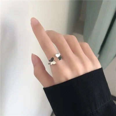 Metal Butterfly Adjustable Ring