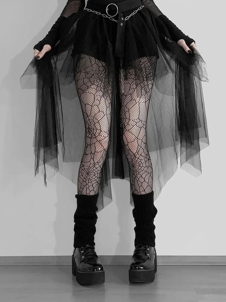 Gothic Mesh Tulle Skirt