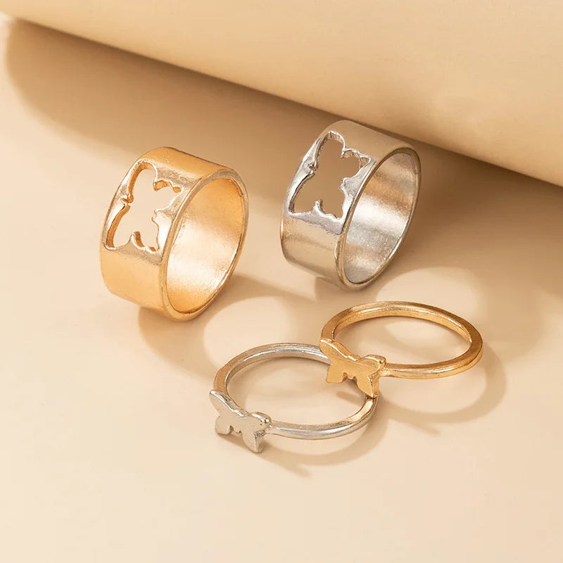 Open Size 2PCS Couple Ring Sets