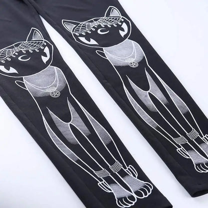 Gothic Leggings with Print